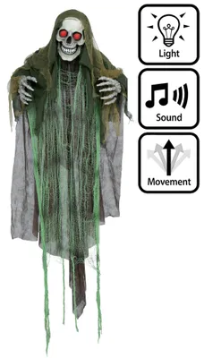 Produktbild von Gruftskelett – Halloweendeko mit Sound und Animation – 165 cm