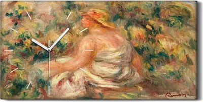 Produktbild von Küche Wohnzimmer Wand Leinwand Uhr 60x30 Malerei Abstrakte Frauen Kunst - weiße Hände