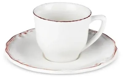 Teetassen-Set 2-teilig, Keramik, 180 ml, Weiß, Modern