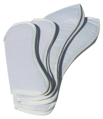 Beinschutz-Pads, 4er-Set, weiß, Pony