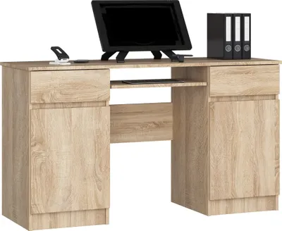 Produktbild von AKORD Furniture Factory IP0PBIUDAB004, Gerade, Rechteckige Form, Matt, Eichenfarben, 2 Schublade(n), 500 mm