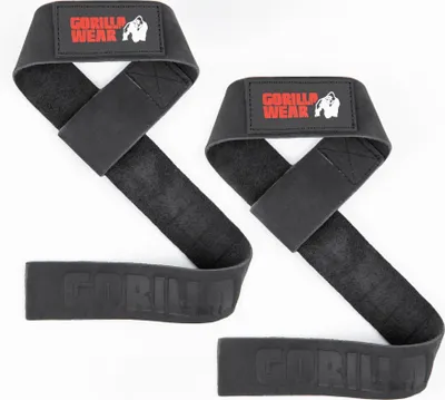 Zdjęcie produktu dla Skórzane paski do podnoszenia Gorilla Wear - czarne