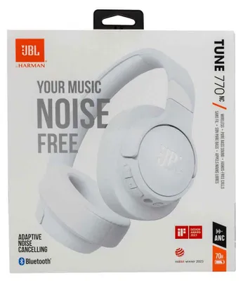 Produktbild von JBL Tune 770NC – Kabellose Over-Ear-Kopfhörer, white