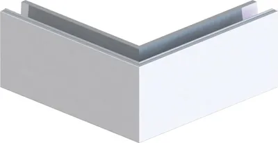 Produktbild von Economy Außenecke 219x219 für Bodenprofile Eco 0004 Eckteil, silber eloxiert