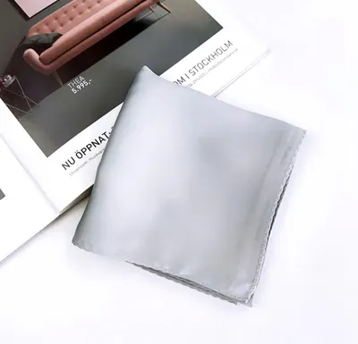 Obrázek produktu pro CHPN - Šedá šála - Šedá šála - Čelenka - Šála - Bandana - Vlasový pásek - Polyester - 70/70 cm - Univerzální