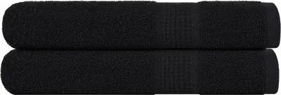 Obrázok produktu pre Saunové osušky FROGN 2 ks čierne 80x200 cm 360 g/m²