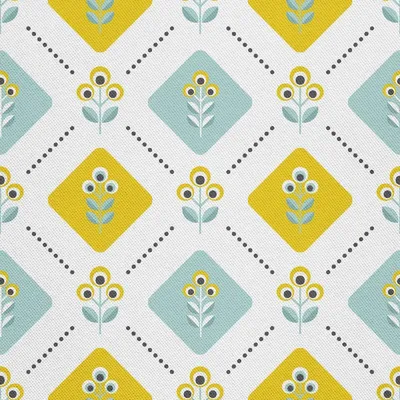 Produktbild von OUTDOOR DEKOSTOFFE OXFORD - Motiv abstrakte blumen skandinavisch