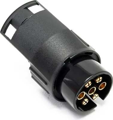 Produktbild von Wiltec Anhänger Adapter 7 auf 13 polig 12V, Kunststoff Adapter für PKW Anhänger, Anhängerkupplung Steckanschluss, Anhängersteckdose