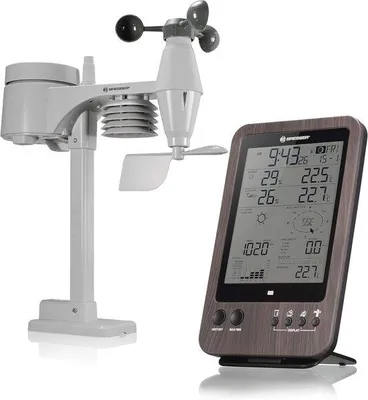 Productafbeelding van Draadloos Weerstation 5-in-1 met Buitensensor en Houtenlook