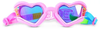 Produktbild von Bling2O Schwimmbrille Kinder - Plush Crush - Tauchbrille anti-fog UV rosa
