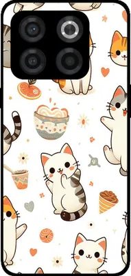 Produktbild von Smartphonica Telefon Fall geeignet für OnePlus 10T mit Katze drucken - TPU zurück Abdeckung Fall Katze Design