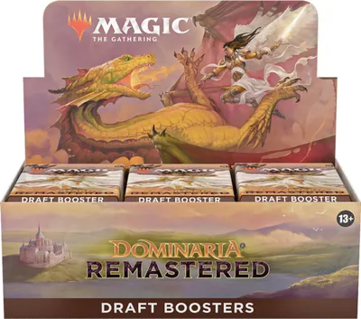 Produktbild von Wizards of the Coast Magic the Gathering Dominaria Remastered Draft-Booster Display (36) english