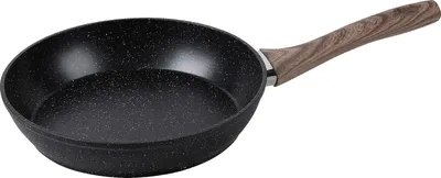 Produktbild von SSW CRISPY NATURA WOOD Antihaft-Pfanne / Bratpfanne / Kochpfanne 20 cm
