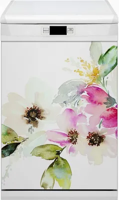 Produktbild von Magnetmatte Geschirrspüle Abwaschbar Küche Magnete  Dekor 45x80 cm  - Blumenblumen