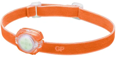 Produktbild von Stirnlampe GP CH31 40lumen inkl. 2x CR2025 Lithium Knopfzellen Orange