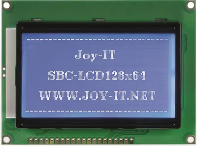 Immagine prodotto di Joy-it Display LCD Bianco Blu 128 x 64 pixel (L x A x P) 93 x 70 x 12 mm (LCD128x64SPI)