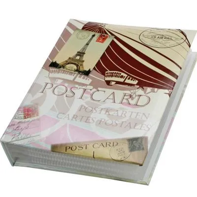 Produktbild von Postkartensammelalbum RETRO. Mit 50 Folienblättern. Gebunden. Format ca. 19 x 24 x 5,5 cm