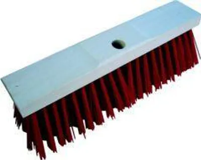 Produktbild von Strassenbesen, Kunststoff Rot, 40 cm, 6/18 Reihig