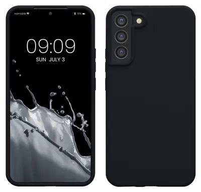 Produktbild von kwmobile Handyhülle für Samsung Galaxy S22 Plus Hülle - Case Silikon - Kabelloses Laden - Schutzhülle Cover in Heidelbeerblau