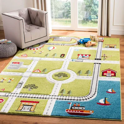 Produktbild von SAFAVIEH Zeitgenössische Teppich für Wohnzimmer, Esszimmer, Schlafzimmer - Carou