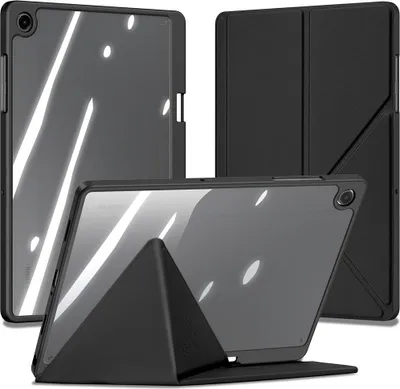 Produktbild von Schutzhülle mit Klappe für Galaxy Tab A11 Plus / A9 Plus, Dux Ducis Magi, Transparent-Schwarz