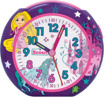 SELVA Kinderwecker Mit Pferde-Motiv - Quarzwecker Mit Licht & Weckwiederholung