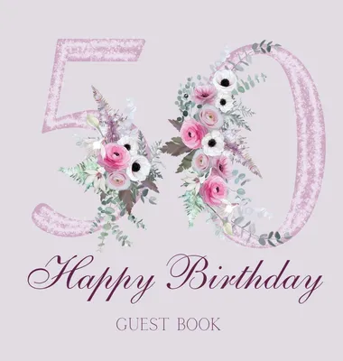 Produktbild von Happy 50th birthday guest book (hardback)