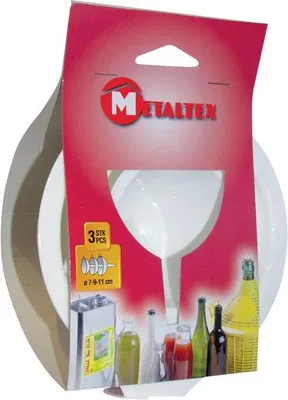 Produktbild von Satz mit 3 Trichtern - Metaltex
