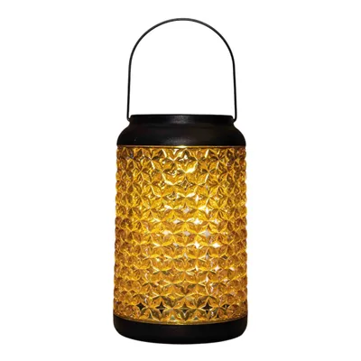 Produktbild von Coen Bakker Tischleuchte Solar Laterne amber orange warmweiß 12,5x20cm Außen