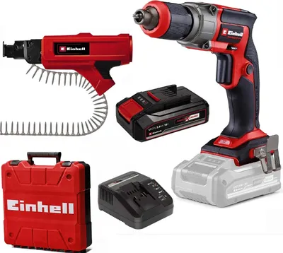 Produktbild von Einhell Professionel Trockenbauschrauber TP-DY 18 Li- BL Akku 2.5 Ah Magazin Koffer