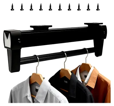 Produktbild von Hosenauszug für Kleiderschrank Hosenhalter Ausziehbar Ausziehbare Kleiderstange Kleiderbügel Platzsparend Hosen Hosenhalter für Kleiderschrank Ausziehbar für Kleiderbügel, Kleiderschränke