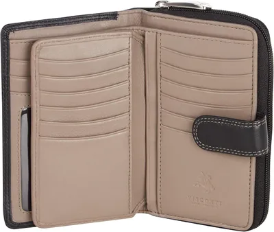 Immagine prodotto di Portafoglio in pelle da donna con protezione RFID Portafoglio da donna bifold multicolore in confezione regalo