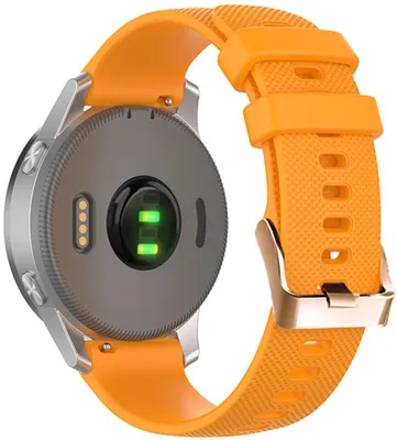 Produktbild von FFO2World 18-mm Silikon-Smartwatch-Armband – Für Garmin Vivoactive 4S, Venu 2S/3S/4 (41 mm), Forerunner 255S/265S & Huawei Watch GT 5/6 – Orange