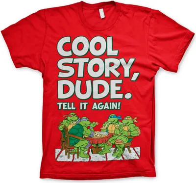 Produktbild von TMNT - Cool Story Dude T-Shirt - Small - Red
