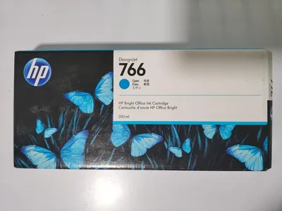 Obrázok produktu pre HP 766 300-ml Cyan DesignJet Ink Cartridge, HP DesignJet XL 3600 Multifunction Printer, Atramentový, Azúrová, Biznis, Singapúr, 283 mm