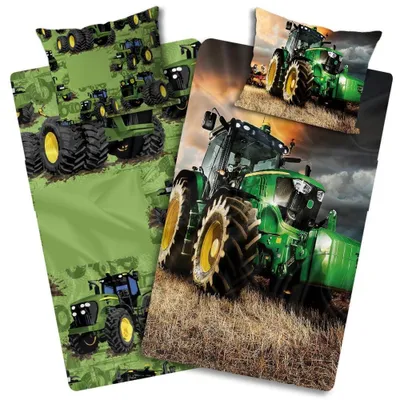 Zdjęcie produktu dla Zestaw pościeli dla dzieci z traktorem 100 x 135 cm