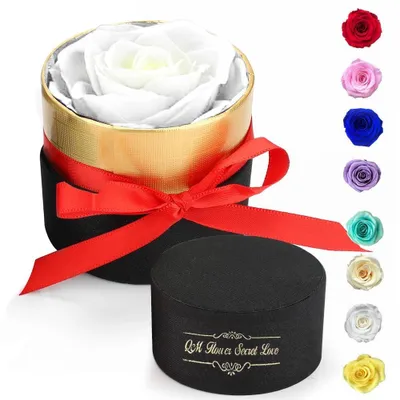 Image de Conservez les roses dans une boîte élégante pour offrir en cadeau