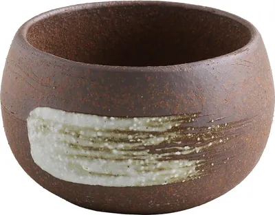 Zdjęcie produktu dla Seria Banko - Mała ręcznie robiona ceramiczna doniczka Bonsai z otworem odpływowym 10 cm -  Japan - Drzewko Bonsai Małe rośliny ogrodowe Japońskie kwiaty Sukulenty Rośliny domowe - Białe plamy