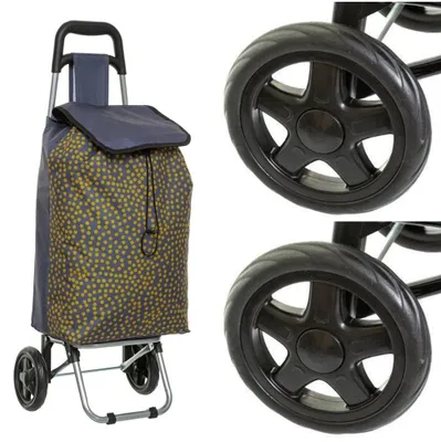 Produktbild von GKA 2 Stück Ersatzrad Rad für Kinderwagen Einkaufstrolley Einkaufswagen Ø 15 cm - nur Räder ohne Trolley
