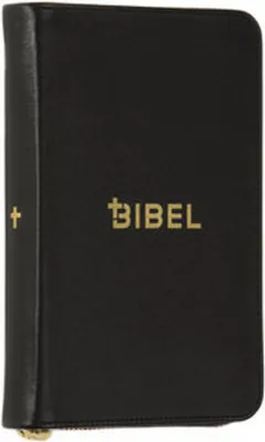 Produktbild von Die Bibel - Schlachter 2000 - Miniaturausgabe (Kalbsleder, flexibler Einband, schwarz, Goldschnitt, Reißverschluss)