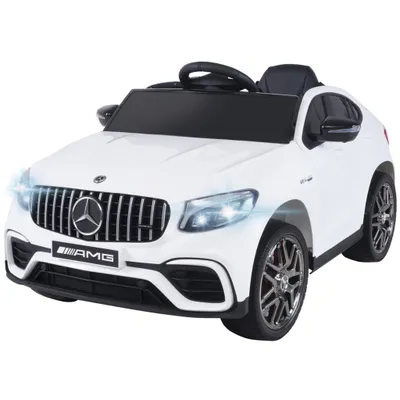 Produktbild von Actionbikes Motors Mercedes Benz AMG GLC 63S Weiß- Kinder Elektroauto mit Fernbedienung - USB - AUX - EVA-Vollgummireifen - Bremsautomatik - 4 x 12 V Motoren - Sicherheitsgurt - Coupé ab 3 Jahre