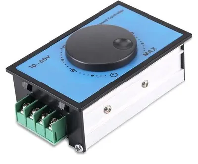 Produktbild von Motorregelaar 10-60V 20A PWM DC - Variabele Regeling - 270° Potentiometer - Softstart - Motorcontroller