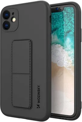 Zdjęcie produktu dla Wozinsky Kickstand Case silikonowe etui z podstawką etui Samsung Galaxy M31s czarne