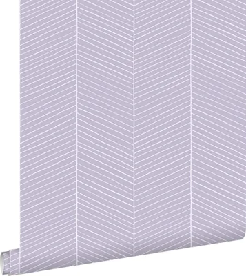 Immagine prodotto di ESTAhome carta da parati spina di pesce lilla 53 cm x 10.05 m