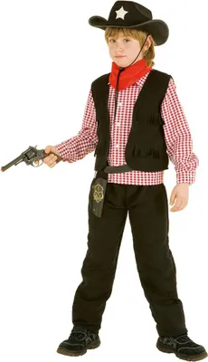 Produktbild von Kinderkostüm Cowboy 4-teilig, schwarz