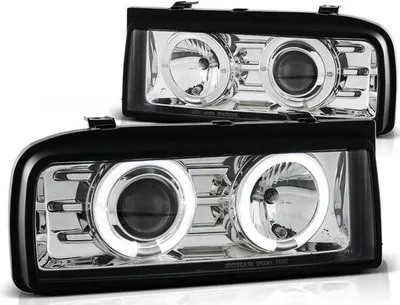 Produktbild von LED Angel Eyes Scheinwerfer passend für VW Corrado 88-95 chrom