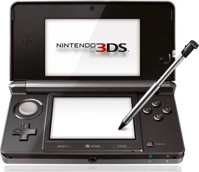 Produktbild von Nintendo 3DS Handheld-Spielkonsole Cosmos Black mit Drittanbieter USB-Kabel ohne Zubehör ohne Spiel