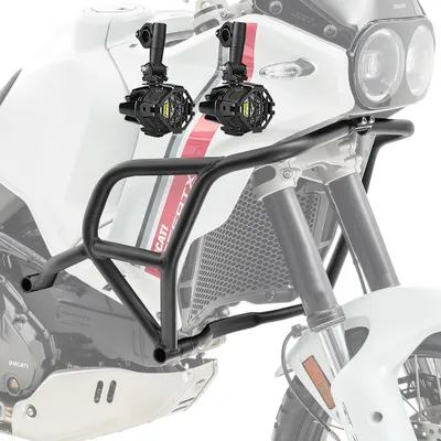 Zdjęcie produktu dla Crash bar + zestaw reflektorów do Ducati DesertX 22-25 MK13 czarny