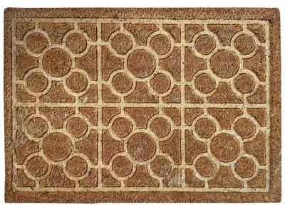Imagen del producto de Felpudo coco con relieve circulos 7160101-5