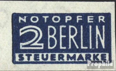 Produktbild von Briefmarken Bizone (Alliierte Besetzung) 1948 Mi Z1 W Zwangszuschlag postfrisch Notopfer Berlin